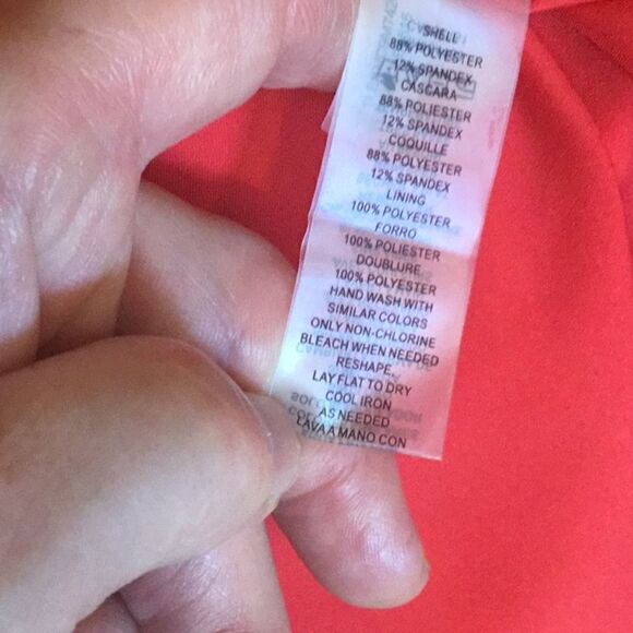 Sexy sleeveless red dress with front ruffle in size 14 by VINCE CAMUTO - Picture 14 of 14